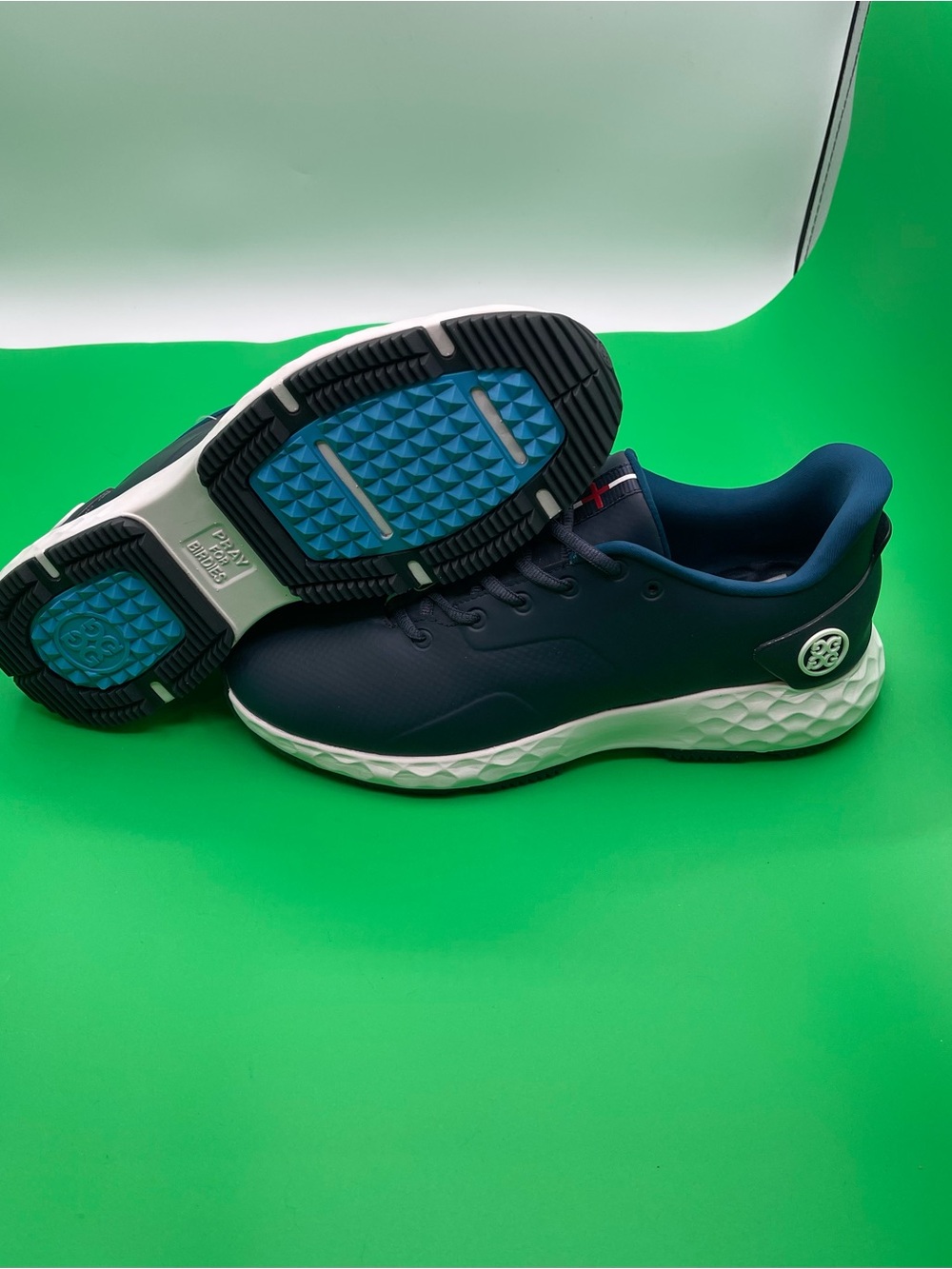 G/Fore MG4+ Spikeless Golf Shoes Mens 9.5 Twilight Navy Blue GFore G4 New NWT
